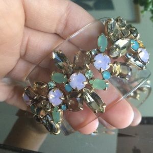 J crew lucite jeweled cuff not factory